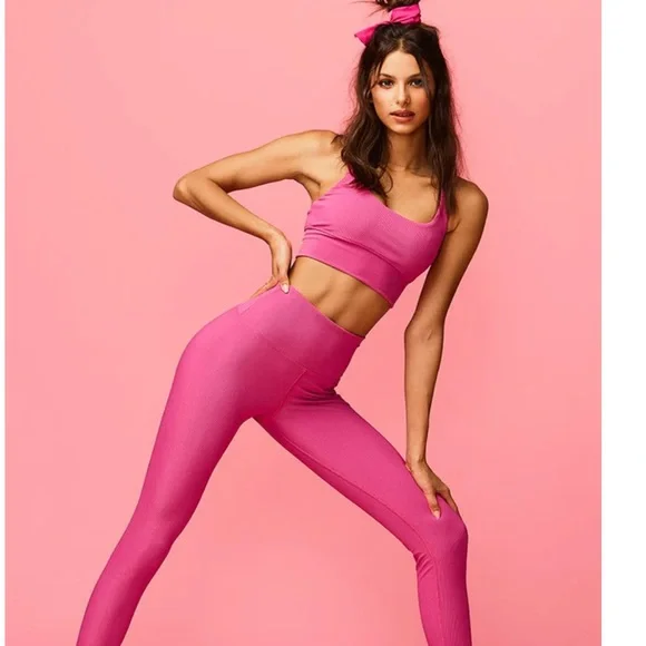 Beach Riot Leah Top Hot Pink SM - Picture 1 of 3